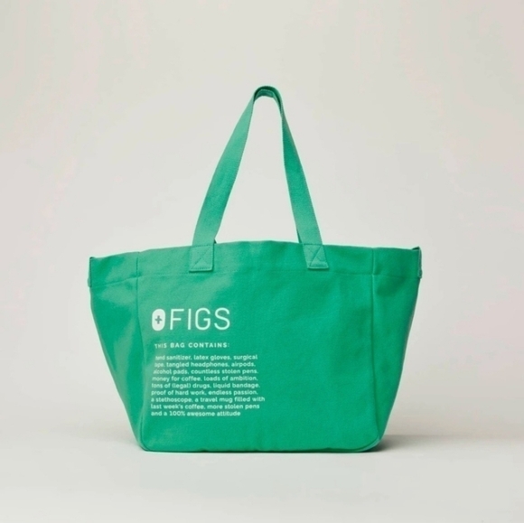Figs Handbags - FIGS SURGICAL GREEN TOTE BAG